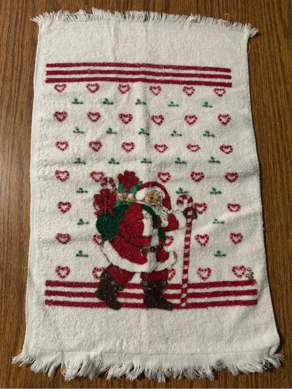 Vintage Christmas Hand Towel